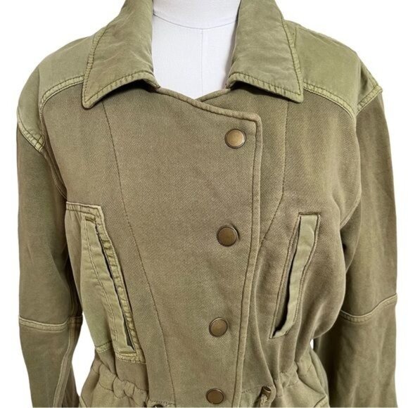 Free People Saturday Utility Jacket in Sweet Sage Size XS - Picture 8 of 14